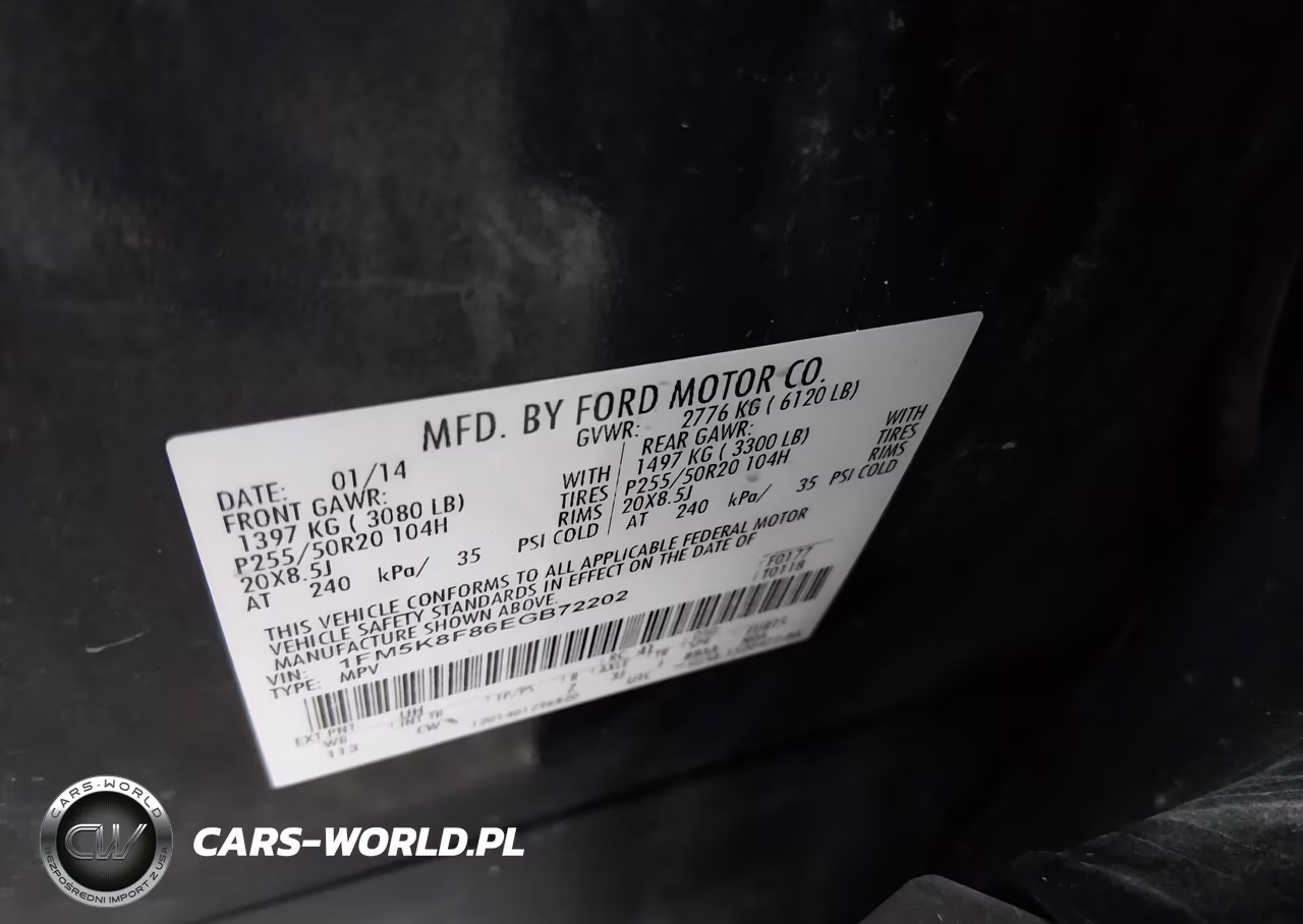 2014 Ford Explorer Limited VIN:1FM5K8F86EGB72202 - 9