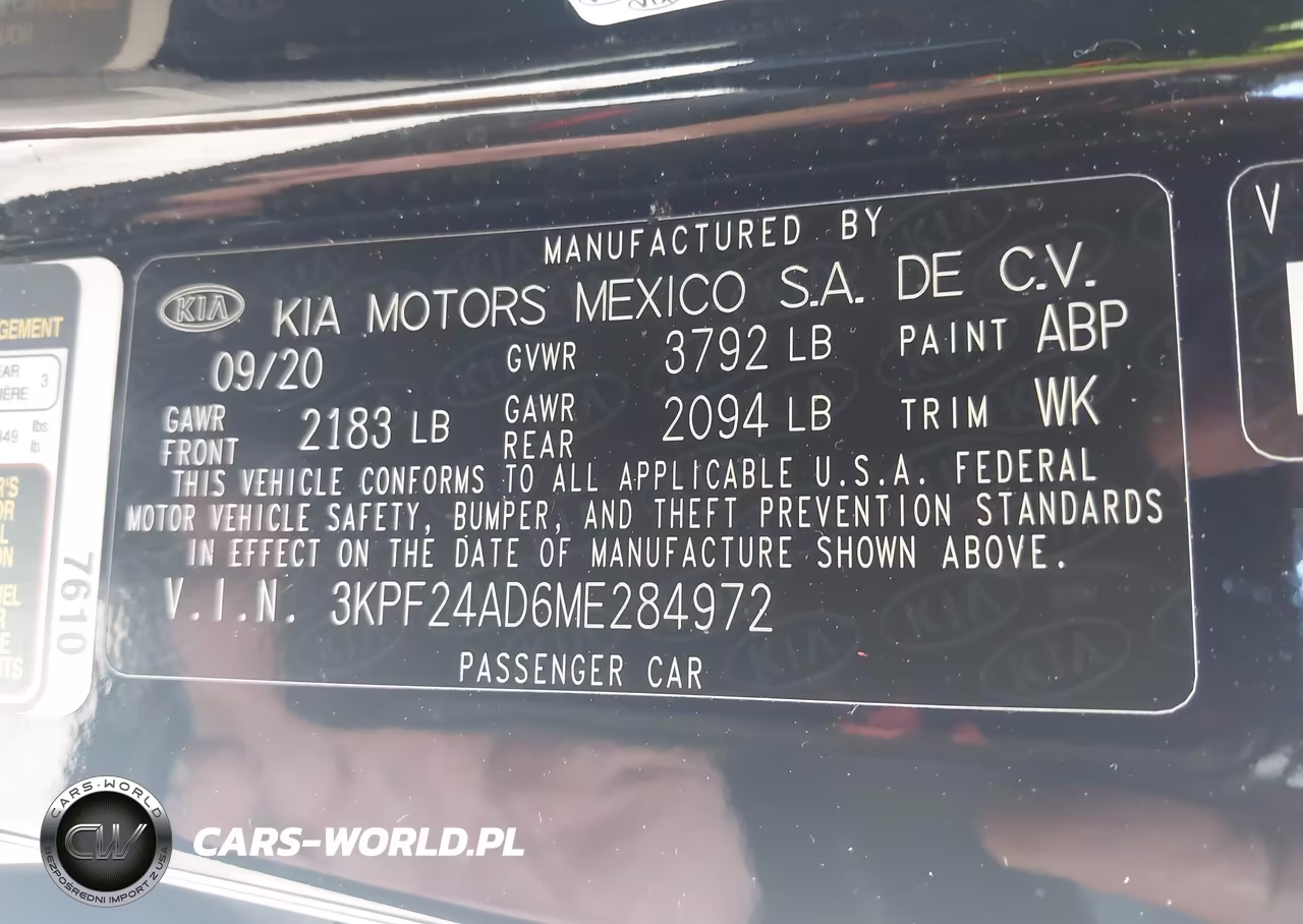 2021 Kia Forte Lxs VIN:3KPF24AD6ME284972 - 9