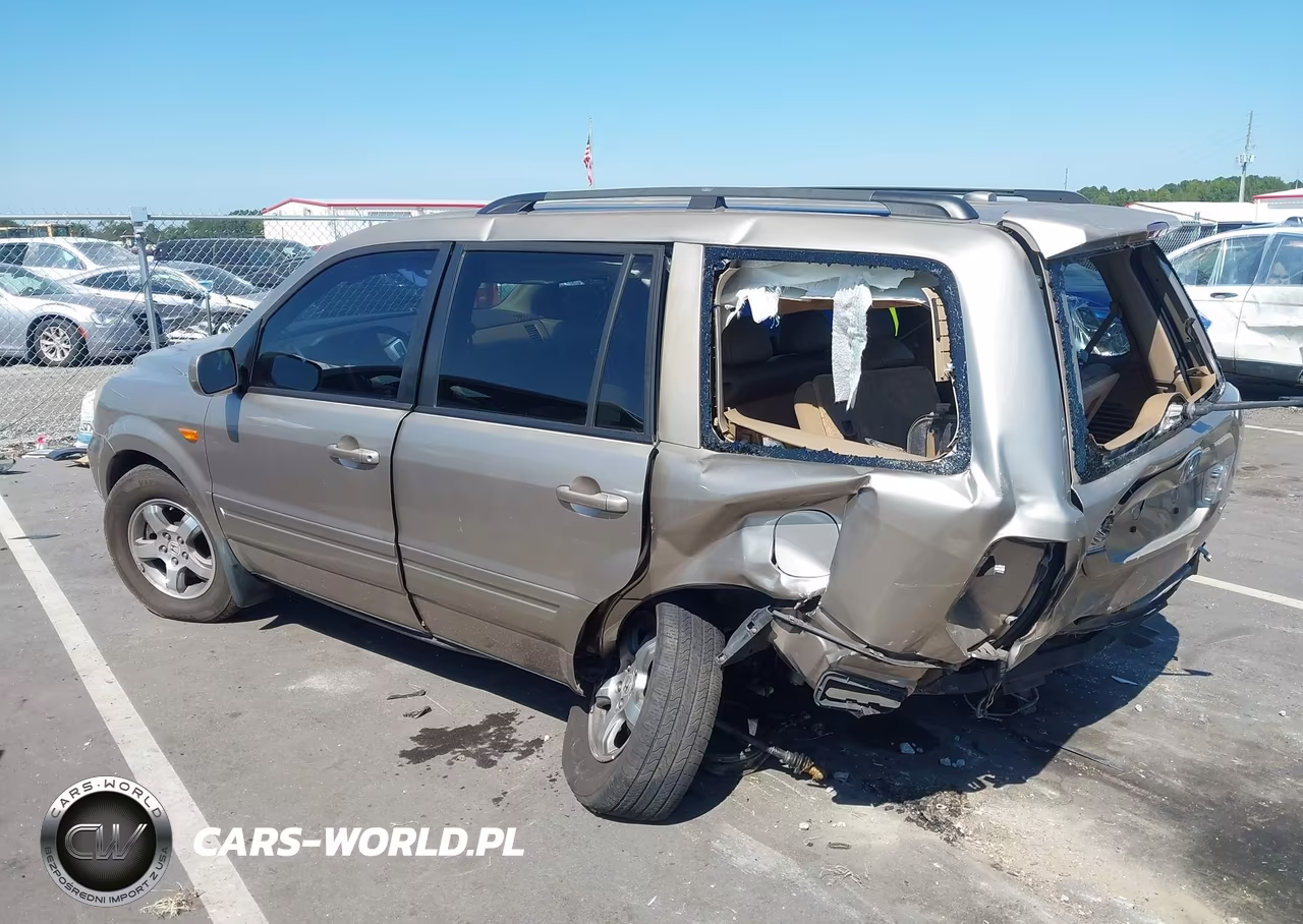 2007 Honda Pilot Ex-L VIN:5FNYF18607B020549 - 3