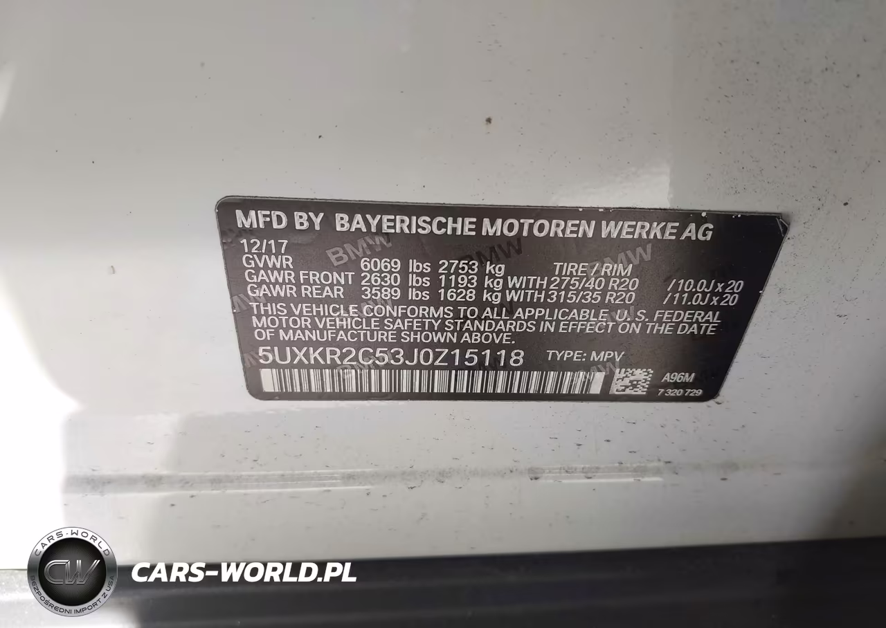 2018 BMW X5 Sdrive35I VIN:5UXKR2C53J0Z15118 - 9