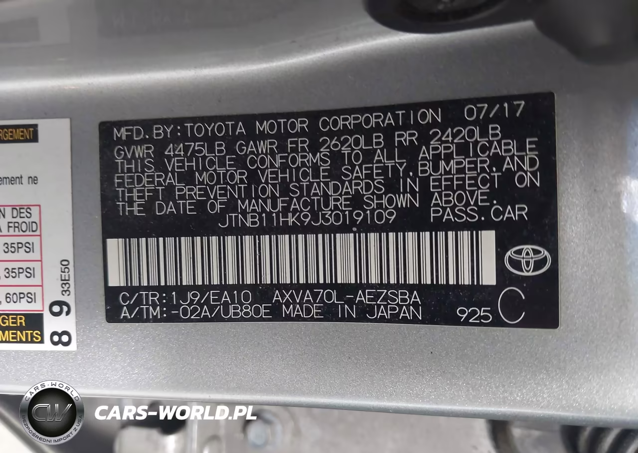 2018 Toyota Camry Se VIN:JTNB11HK9J3019109 - 9