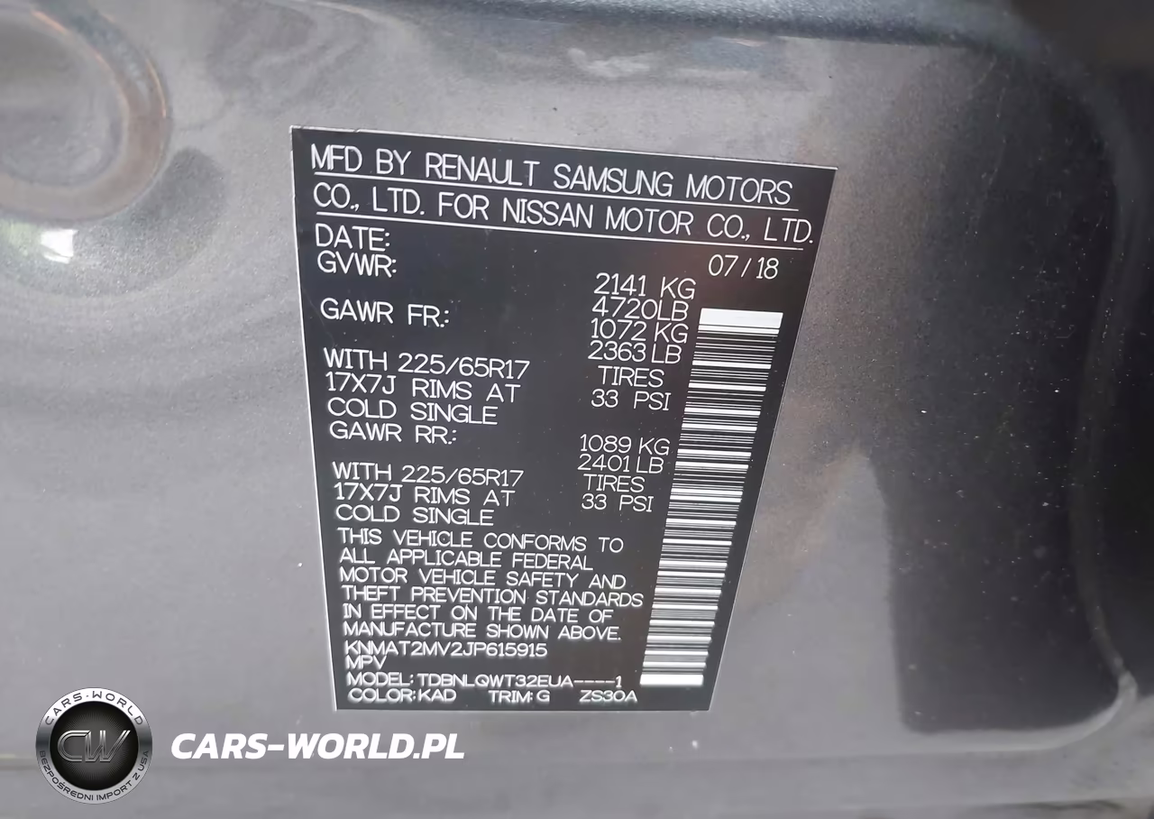 2018 Nissan Rogue Sv VIN:KNMAT2MV2JP615915 - 9