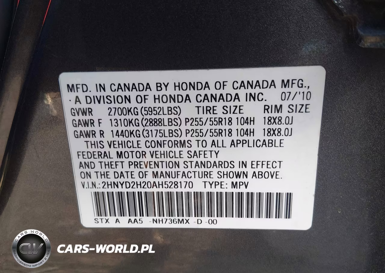 2010 Acura Mdx VIN:2HNYD2H20AH528170 - 9