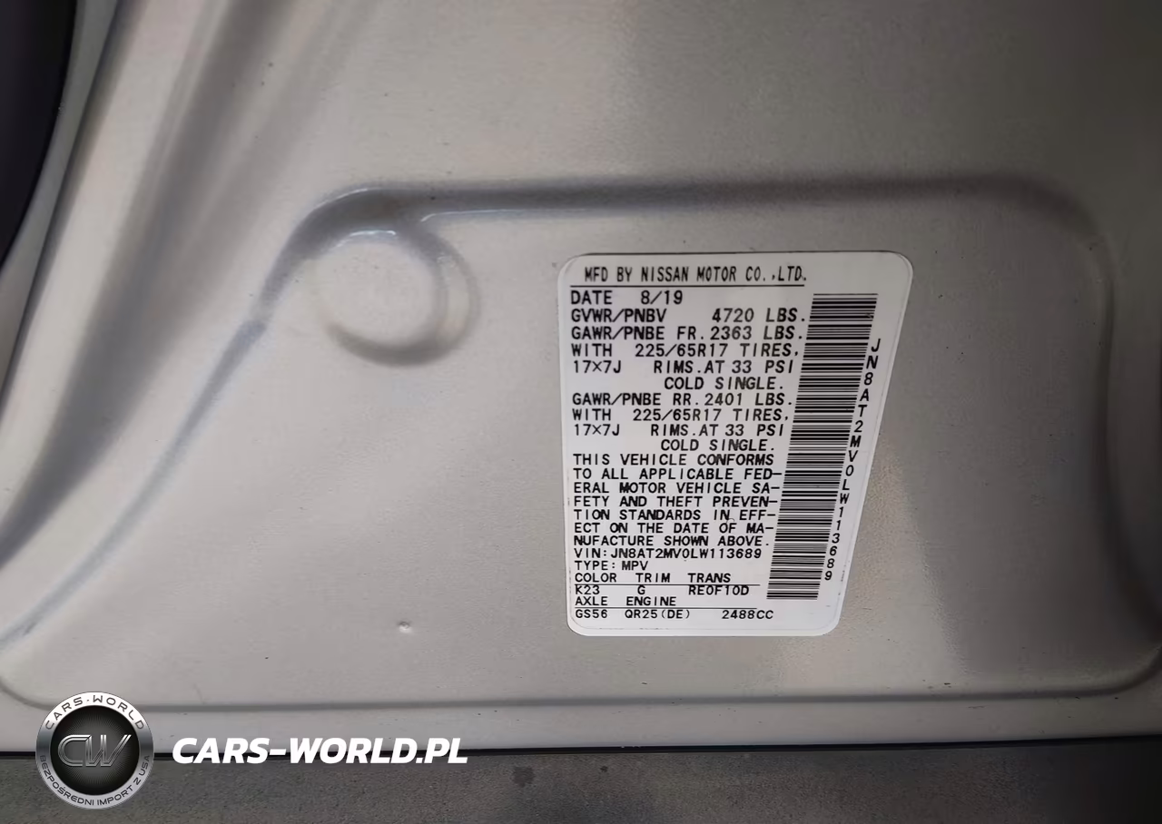 2020 Nissan Rogue Sv Intelligent Awd VIN:JN8AT2MV0LW113689 - 9