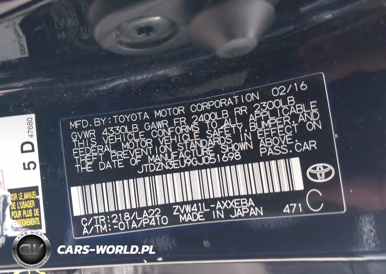 2016 Toyota Prius V Four VIN:JTDZN3EU9GJ051698 - 9