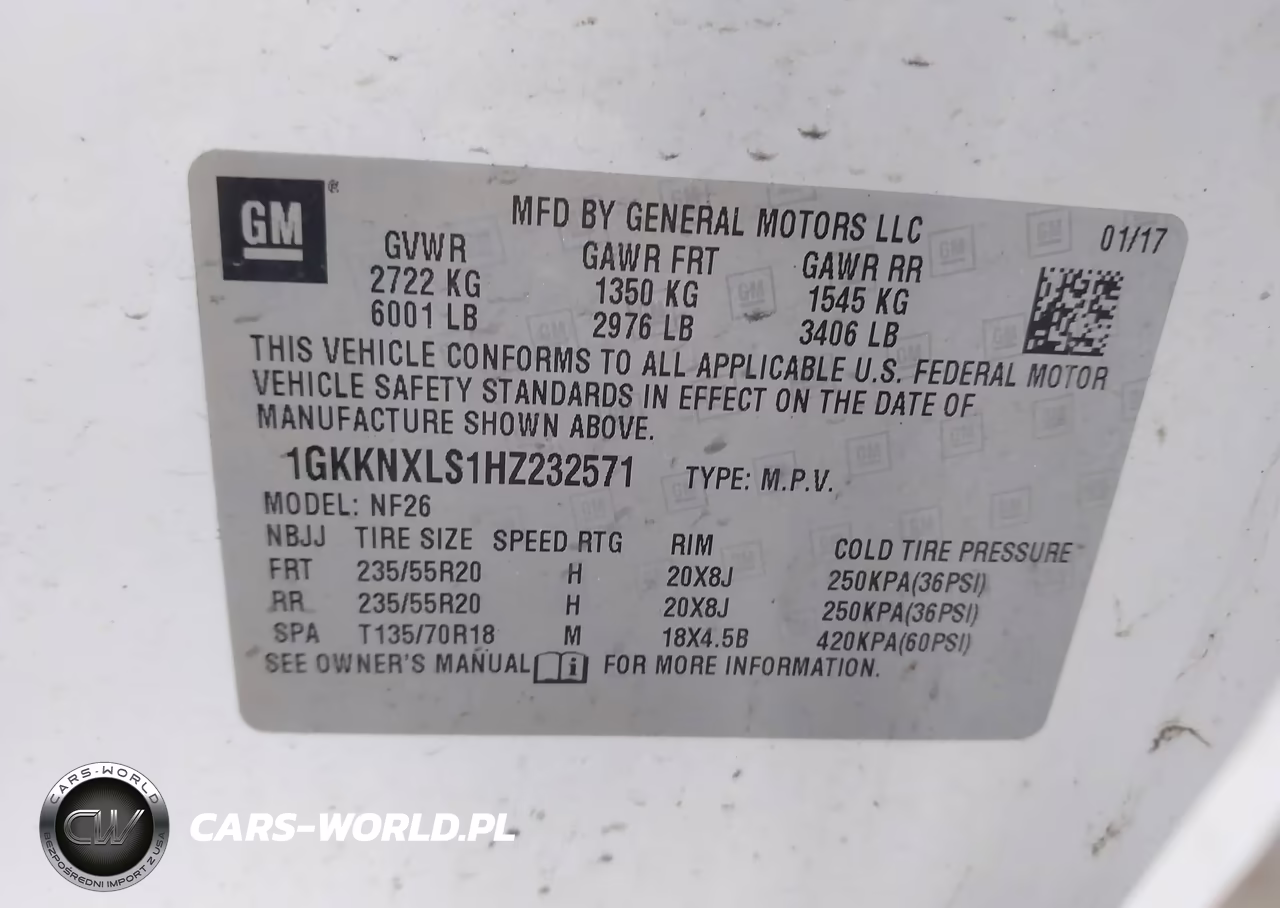 2017 GMC Acadia Denali VIN:1GKKNXLS1HZ232571 - 9