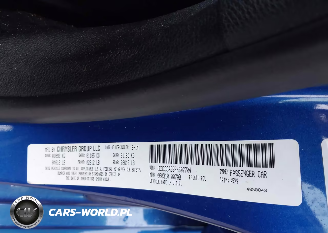 2015 Chrysler 200 Limited VIN:1C3CCCAB8FN507704 - 9