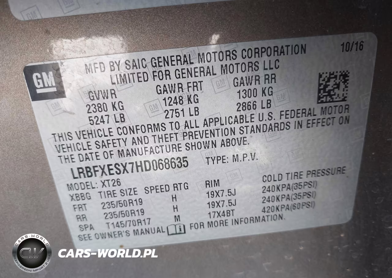 2017 Buick Envision Premium I VIN:LRBFXESX7HD068635 - 9