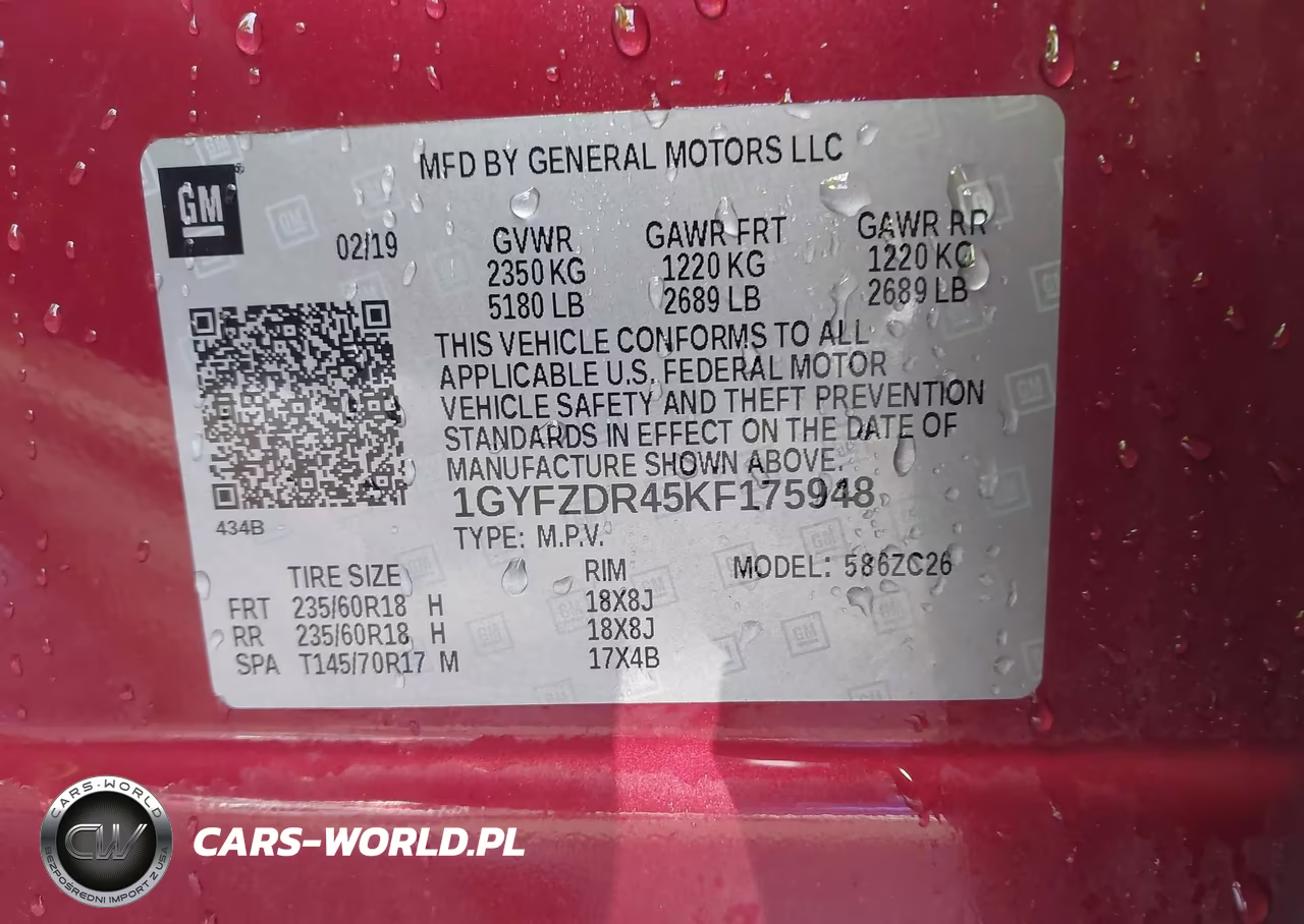 2019 Cadillac Xt4 Premium Luxury VIN:1GYFZDR45KF175948 - 9