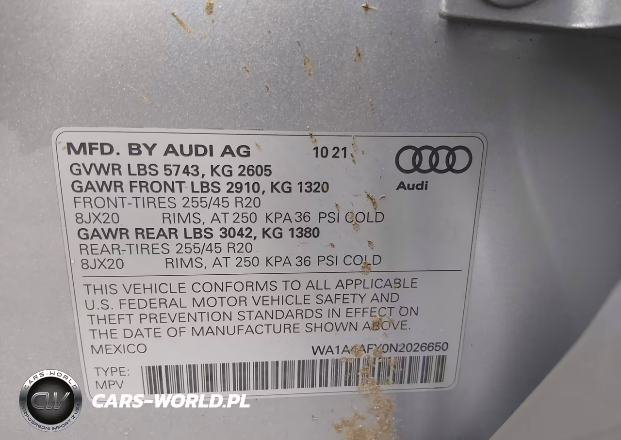 2022 Audi Sq5 Premium VIN:WA1A4AFY0N2026650 - 9