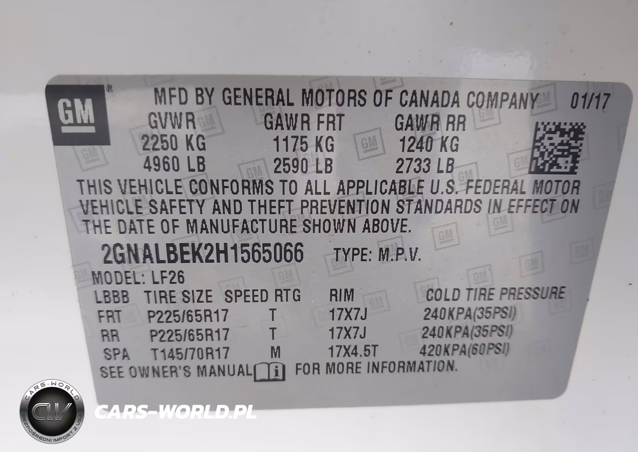 2017 Chevrolet Equinox Ls VIN:2GNALBEK2H1565066 - 9