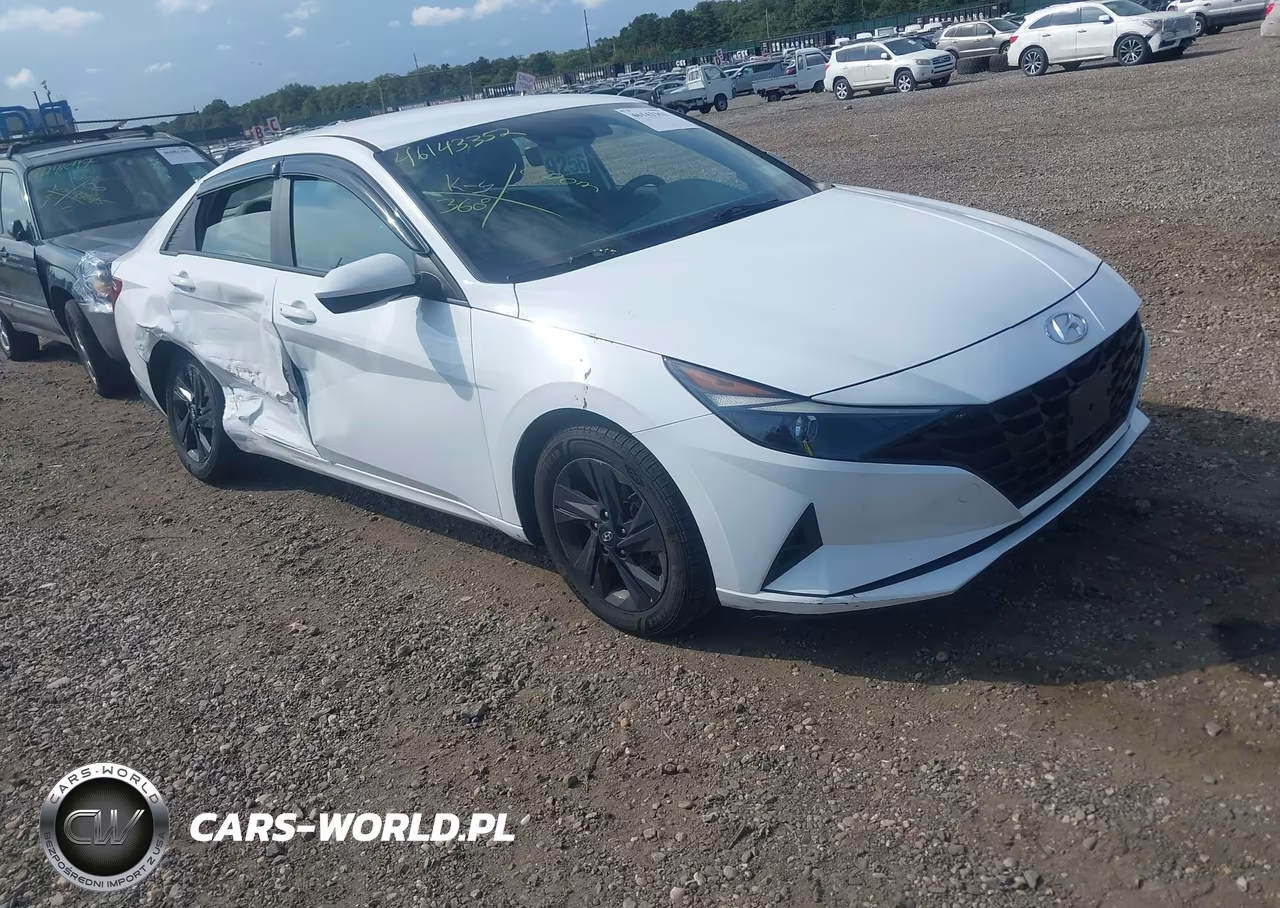 2021 Hyundai Elantra Hybrid Blue VIN:KMHLM4AJ7MU008218 - 1
