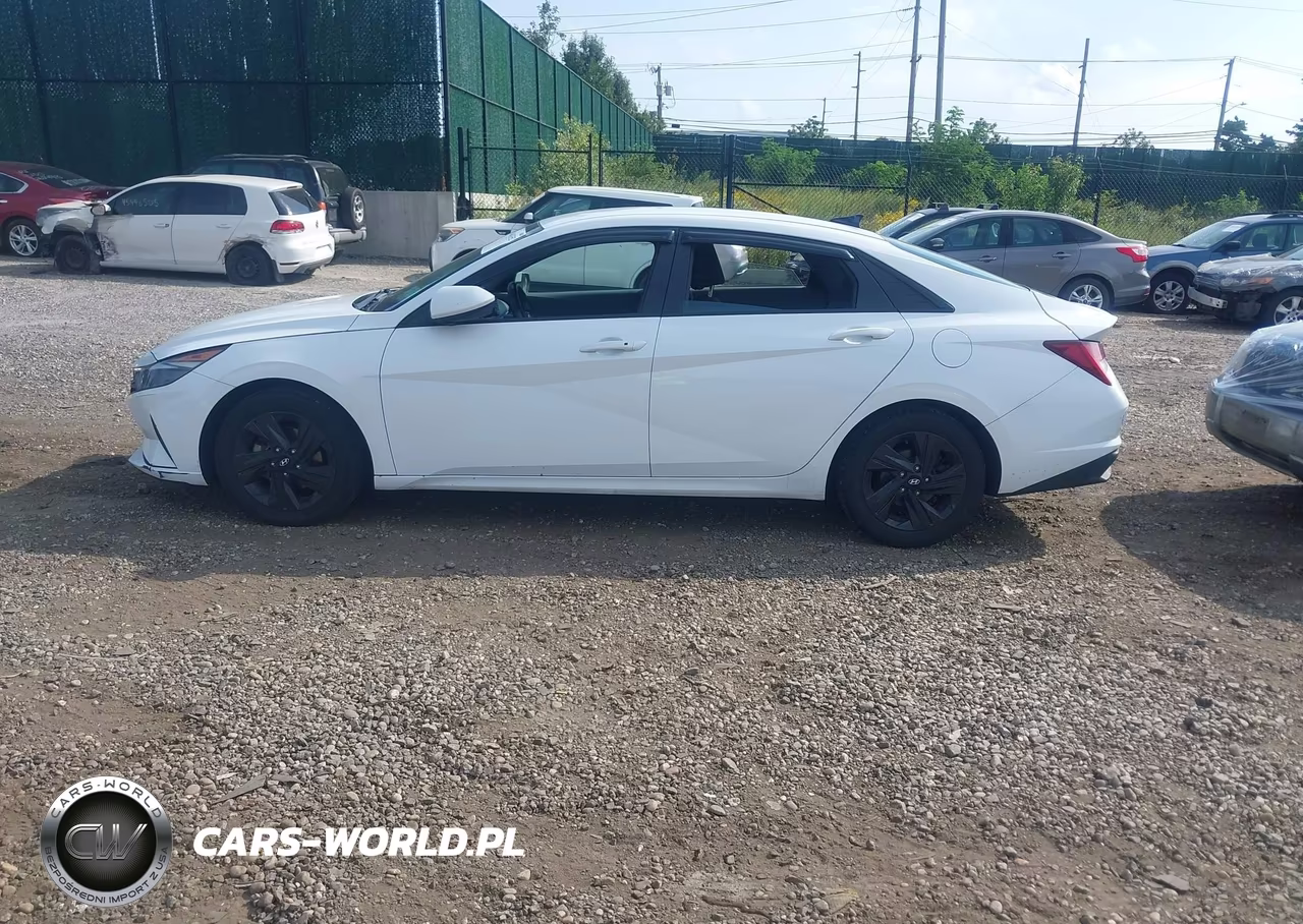2021 Hyundai Elantra Hybrid Blue VIN:KMHLM4AJ7MU008218 - 14