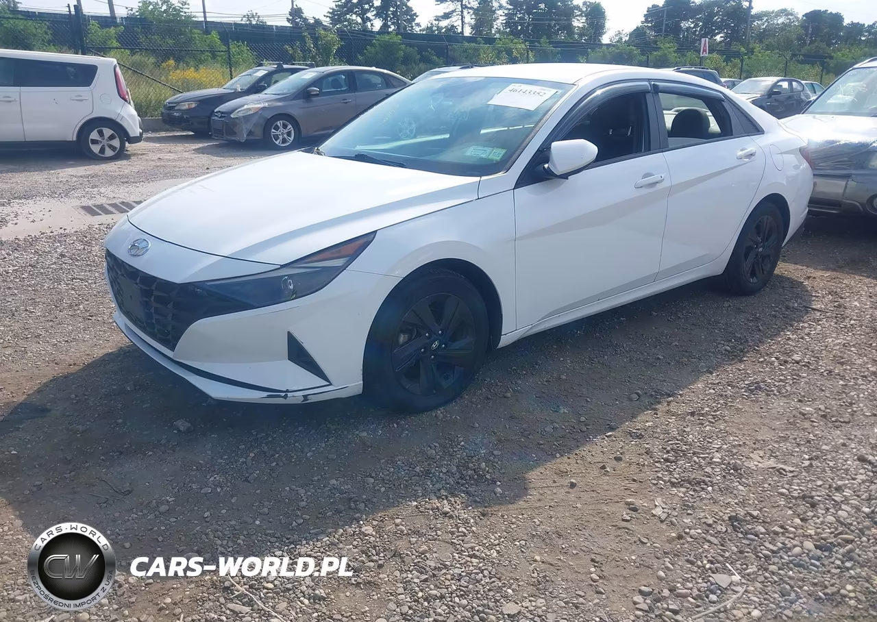 2021 Hyundai Elantra Hybrid Blue VIN:KMHLM4AJ7MU008218 - 2