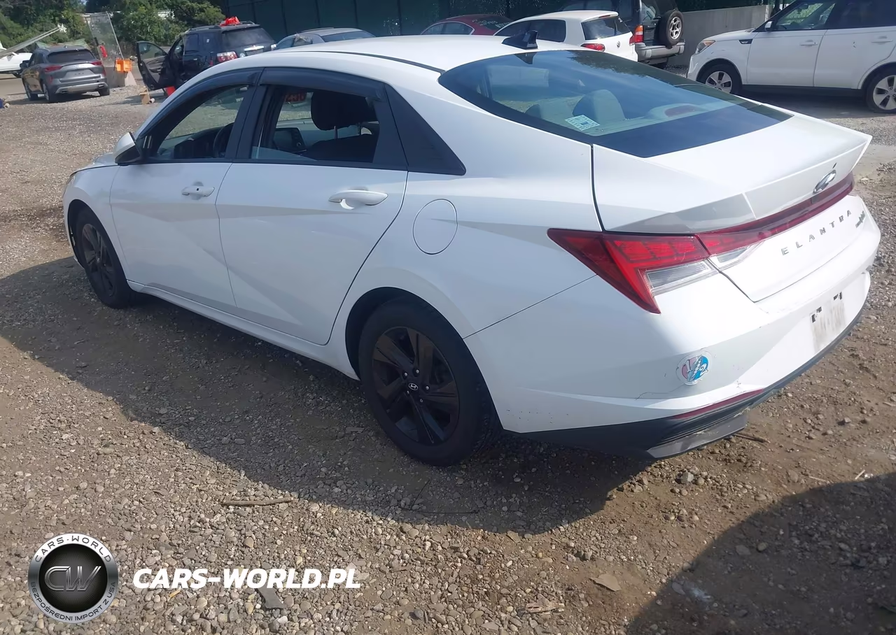 2021 Hyundai Elantra Hybrid Blue VIN:KMHLM4AJ7MU008218 - 3