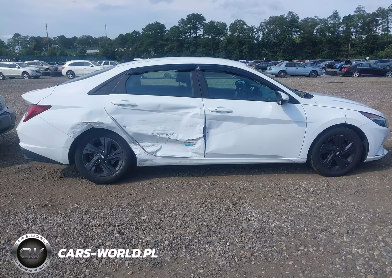 2021 Hyundai Elantra Hybrid Blue VIN:KMHLM4AJ7MU008218 - 6