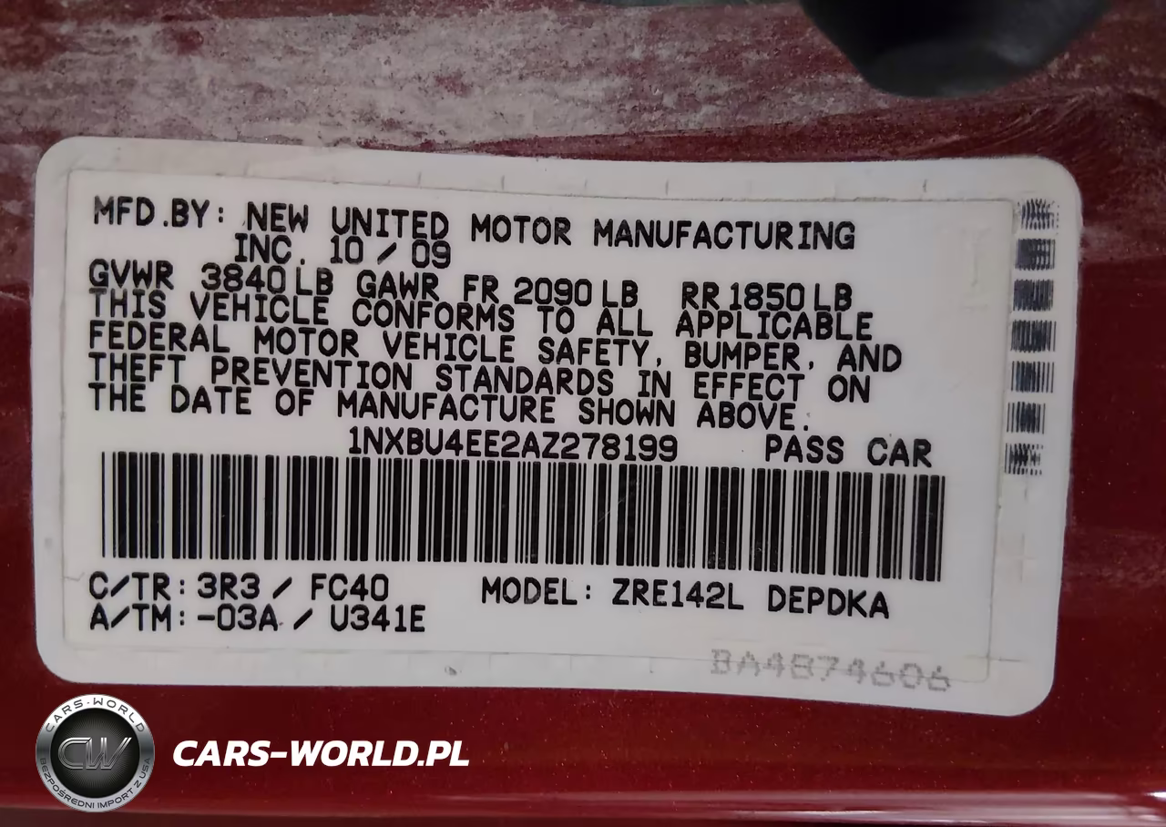 2010 Toyota Corolla Le VIN:1NXBU4EE2AZ278199 - 9