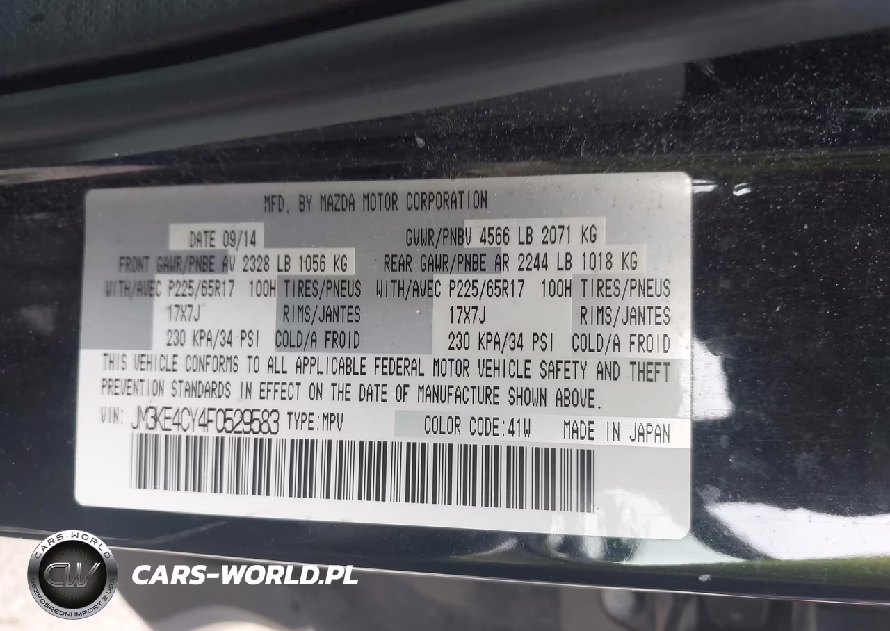 2015 Mazda Cx-5 Touring VIN:JM3KE4CY4F0529583 - 9