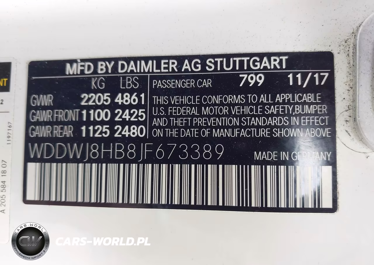 2018 Mercedes-Benz Amg C 63 S VIN:WDDWJ8HB8JF673389 - 9