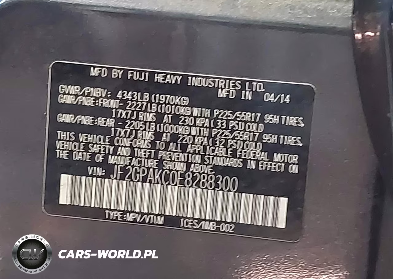 2014 Subaru Xv Crosstrek 2.0I Limited VIN:JF2GPAKC0E8288300 - 9