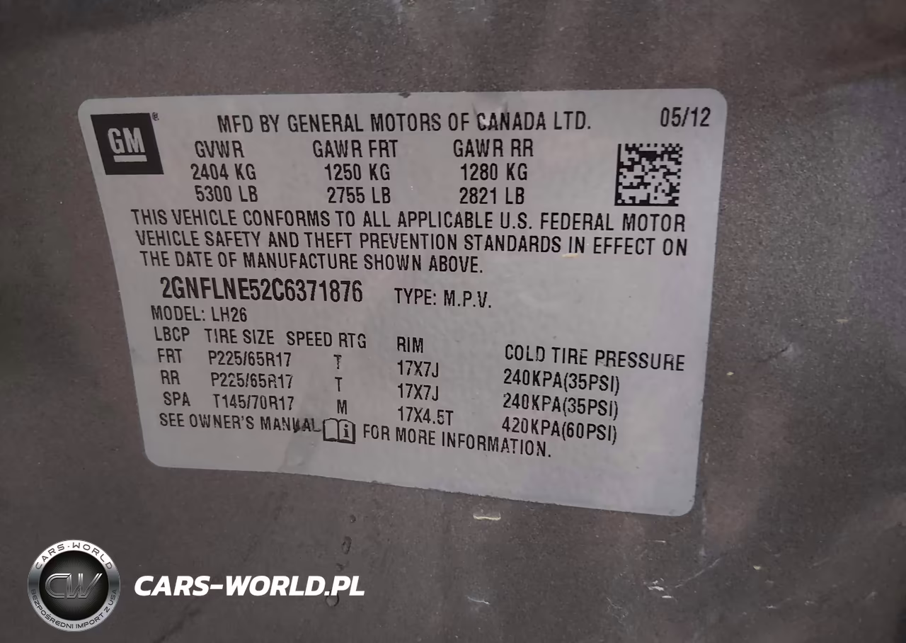 2012 Chevrolet Equinox 2Lt VIN:2GNFLNE52C6371876 - 9