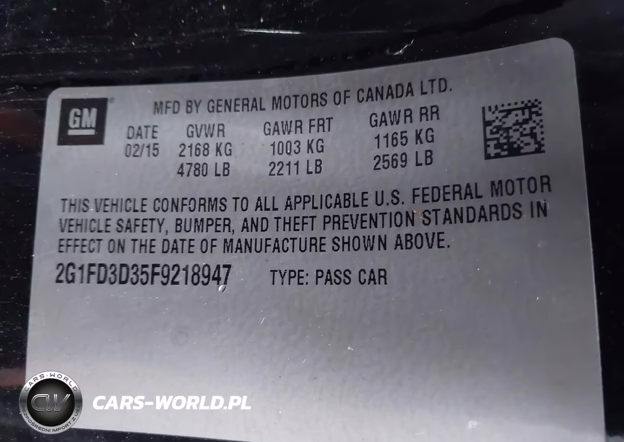 2015 Chevrolet Camaro Lt VIN:2G1FD3D35F9218947 - 9