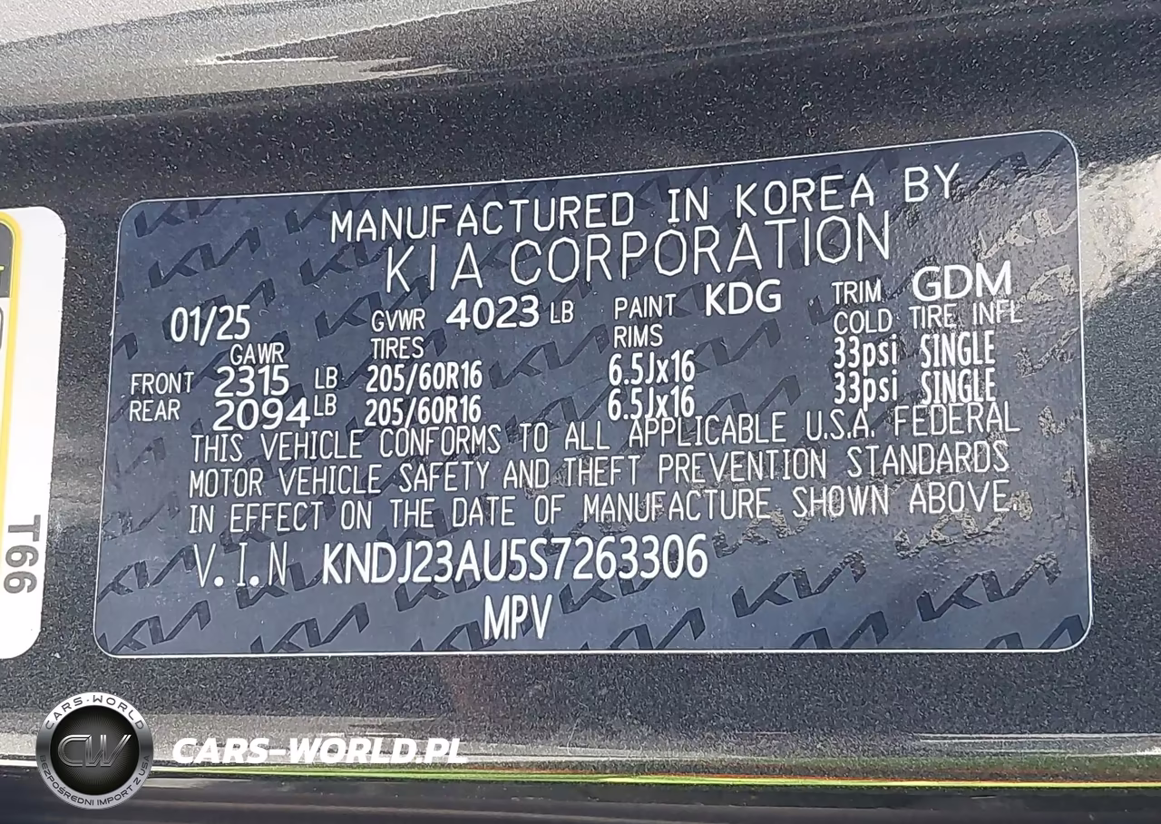 2025 Kia Soul Lx VIN:KNDJ23AU5S7263306 - 9