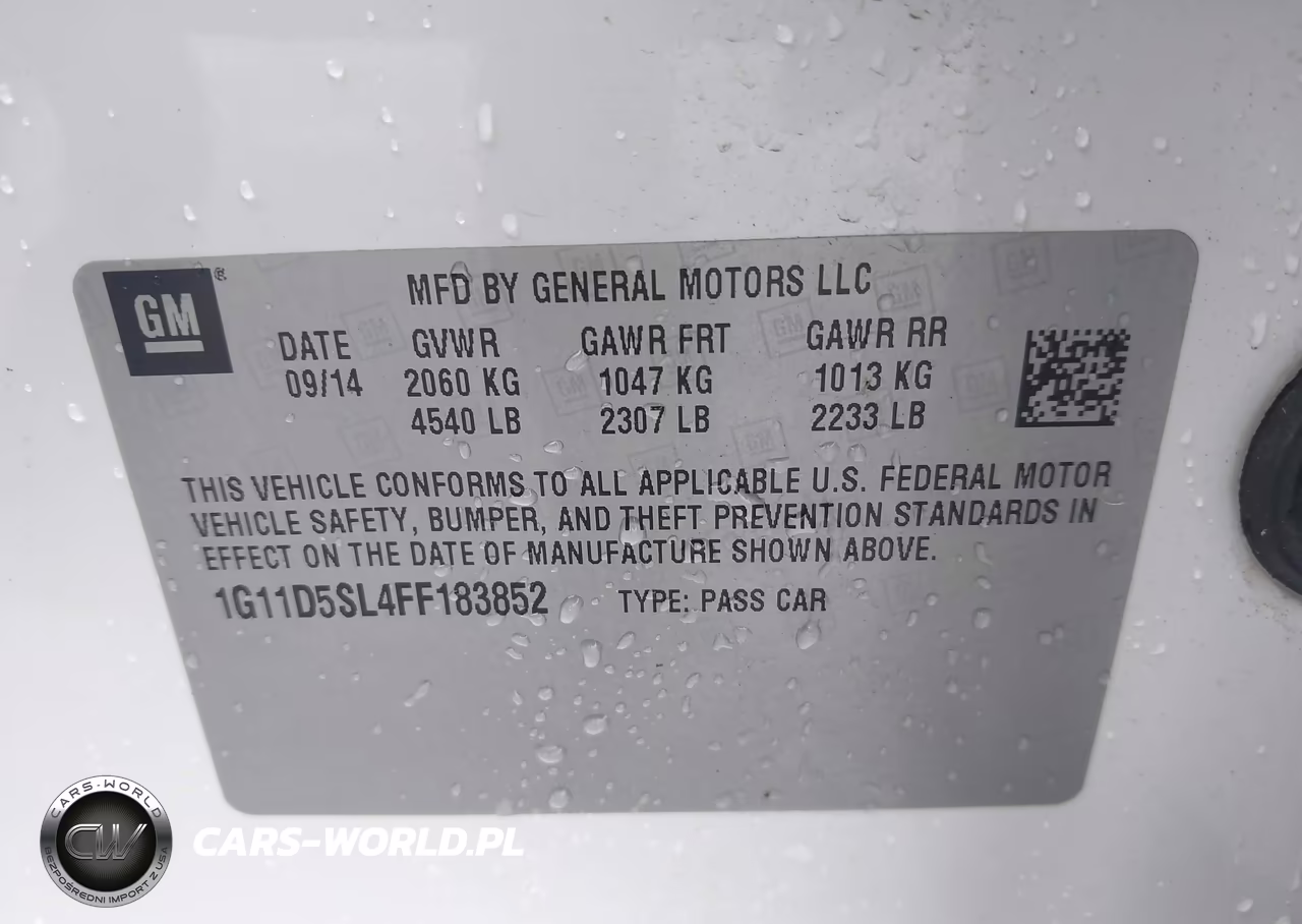2015 Chevrolet Malibu 2Lt VIN:1G11D5SL4FF183852 - 9