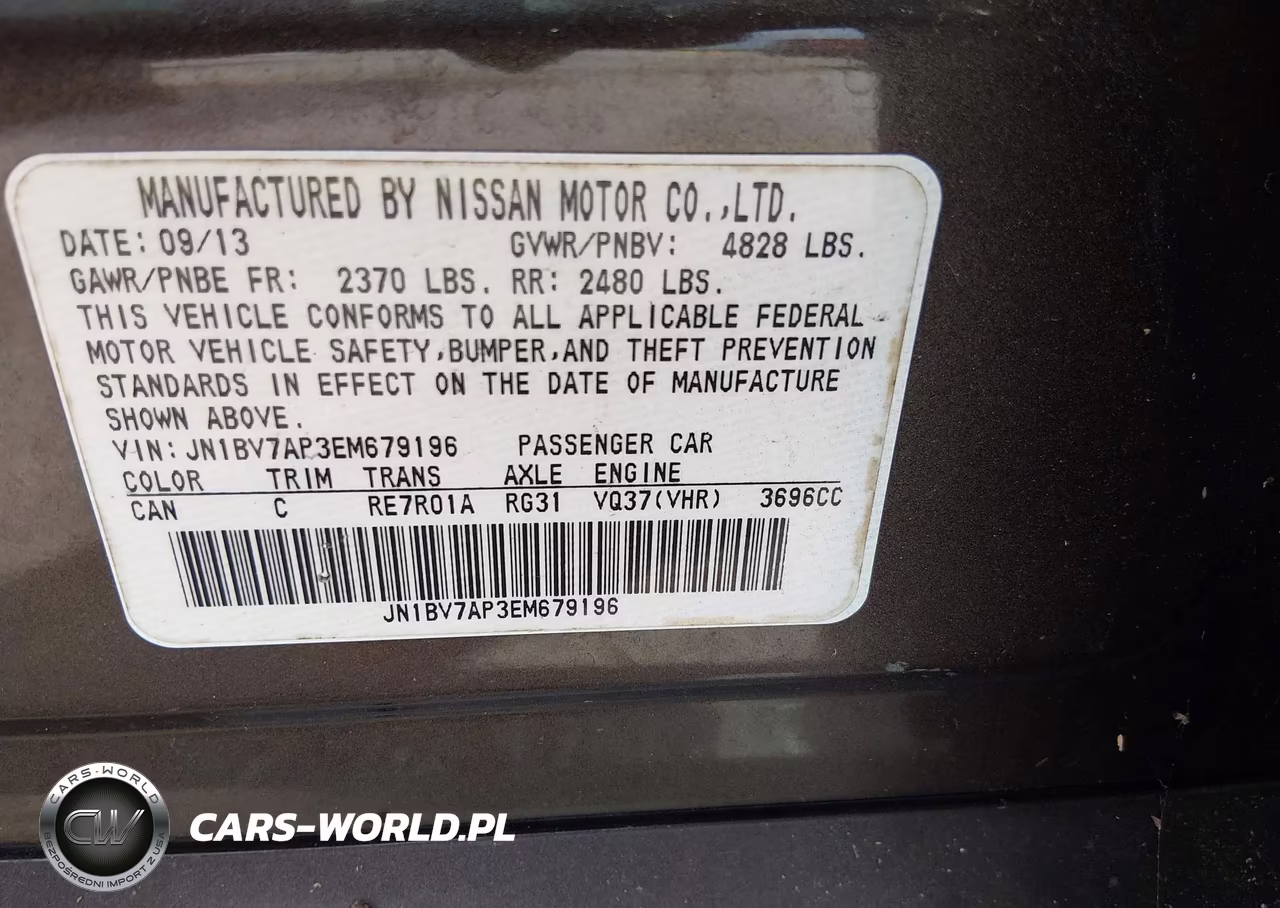 2014 Infiniti Q50 Premium VIN:JN1BV7AP3EM679196 - 9