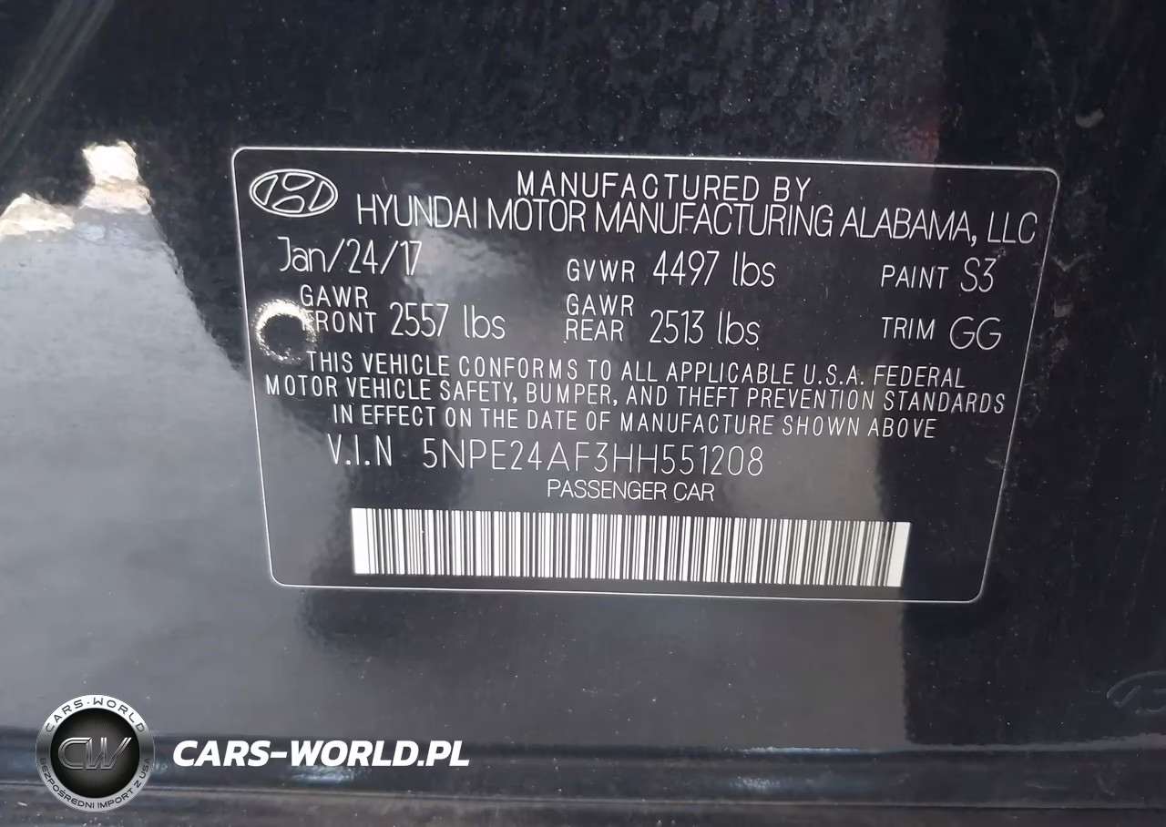 2017 Hyundai Sonata Se VIN:5NPE24AF3HH551208 - 9