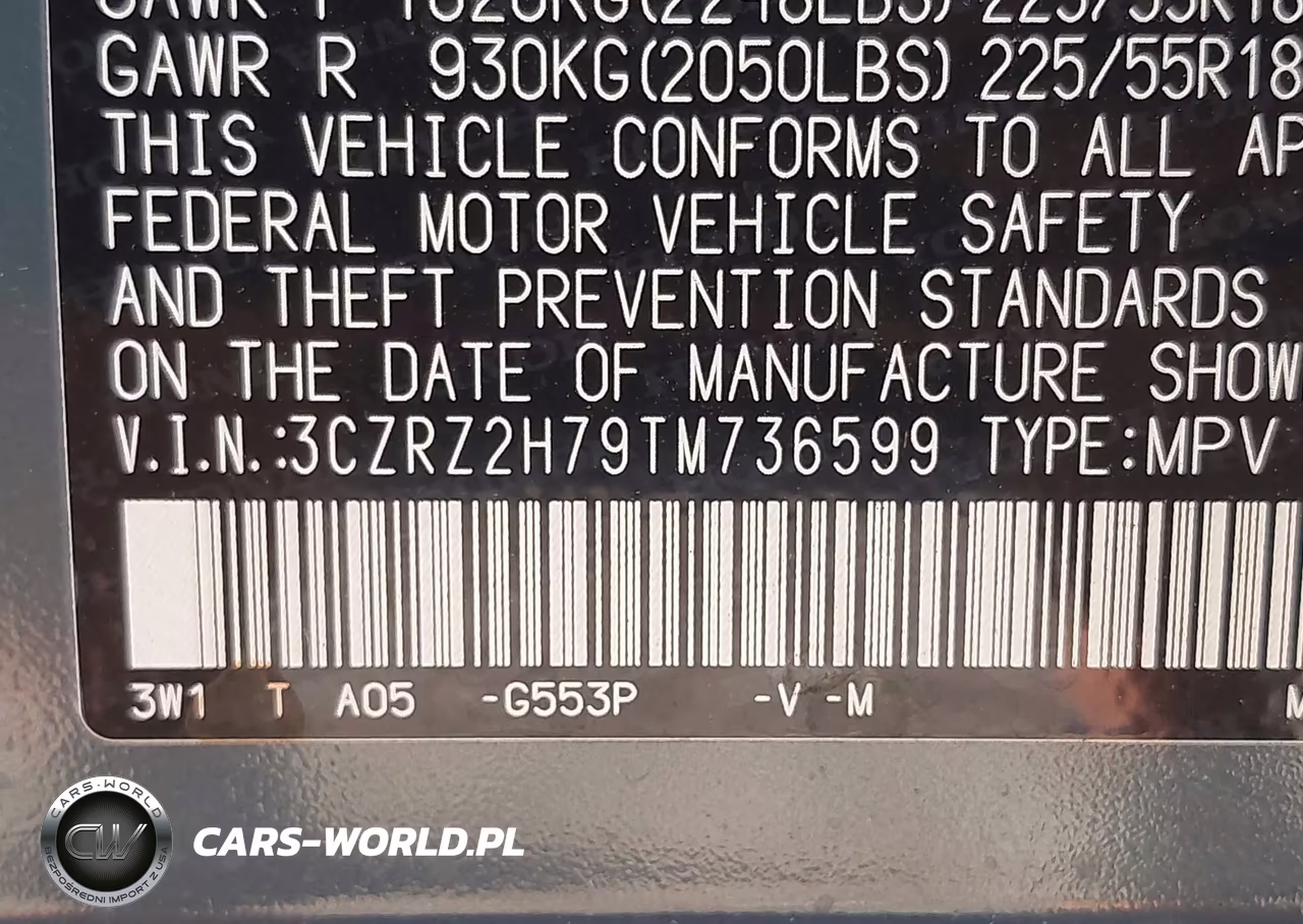 2026 Honda Hr-V Ex-L VIN:3CZRZ2H79TM736599 - 9