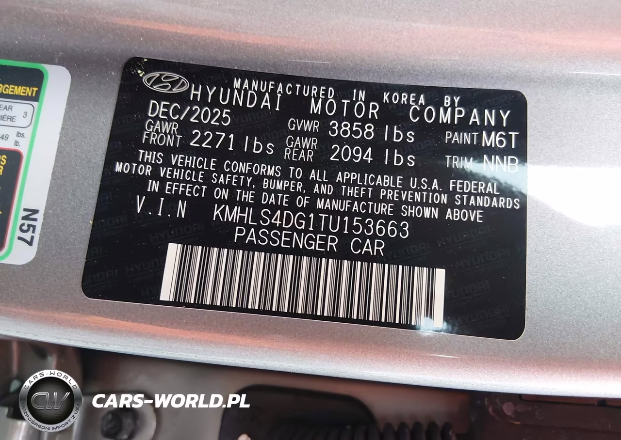 2026 Hyundai Elantra Sel Sport Premium VIN:KMHLS4DG1TU153663 - 9