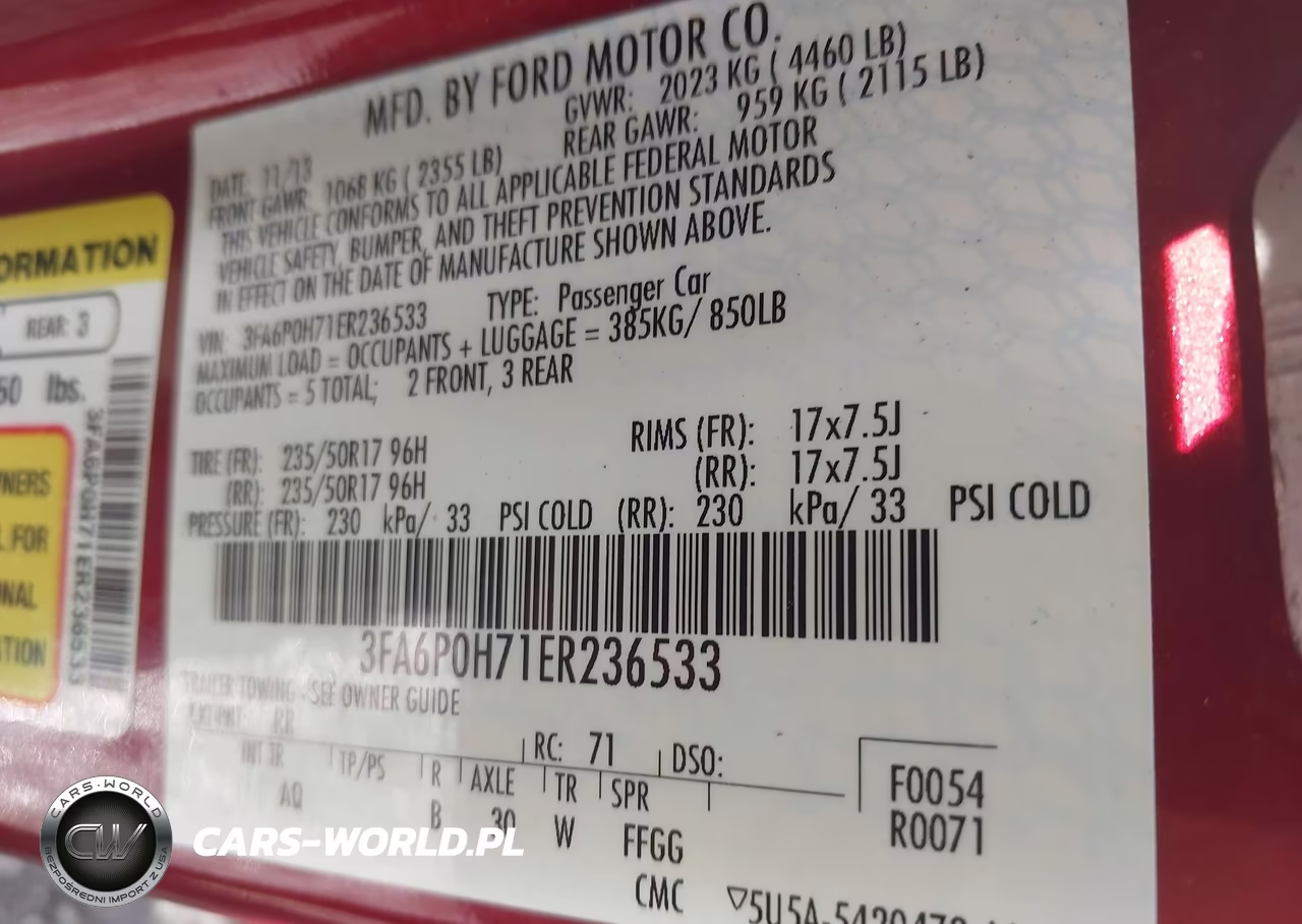 2014 Ford Fusion Se VIN:3FA6P0H71ER236533 - 9