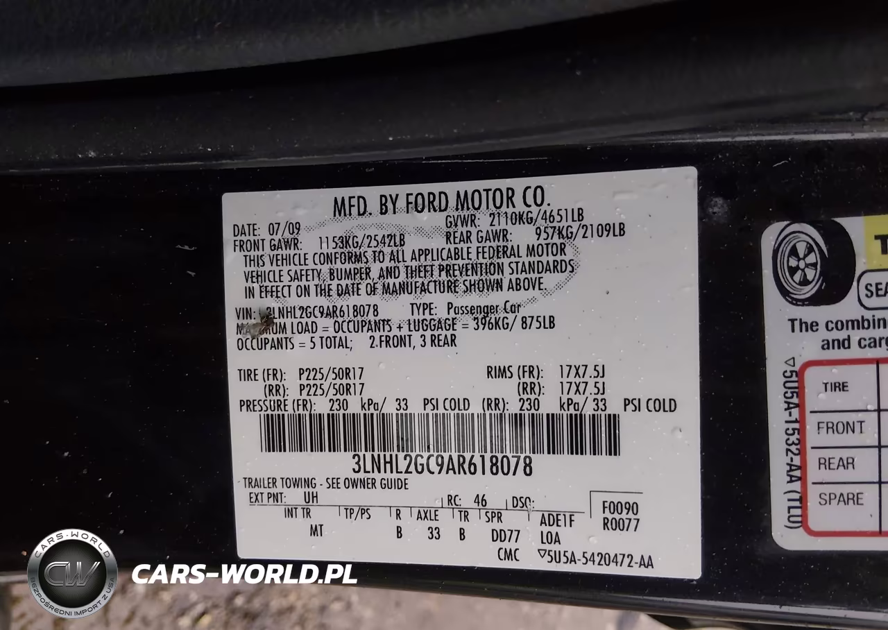 2010 Lincoln Mkz VIN:3LNHL2GC9AR618078 - 9