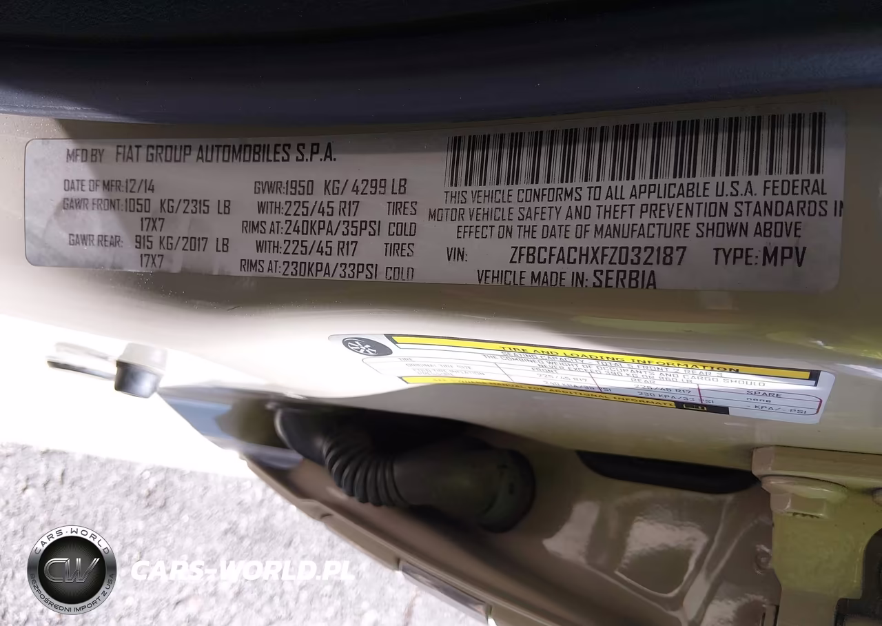 2015 Fiat 500L Lounge VIN:ZFBCFACHXFZ032187 - 9