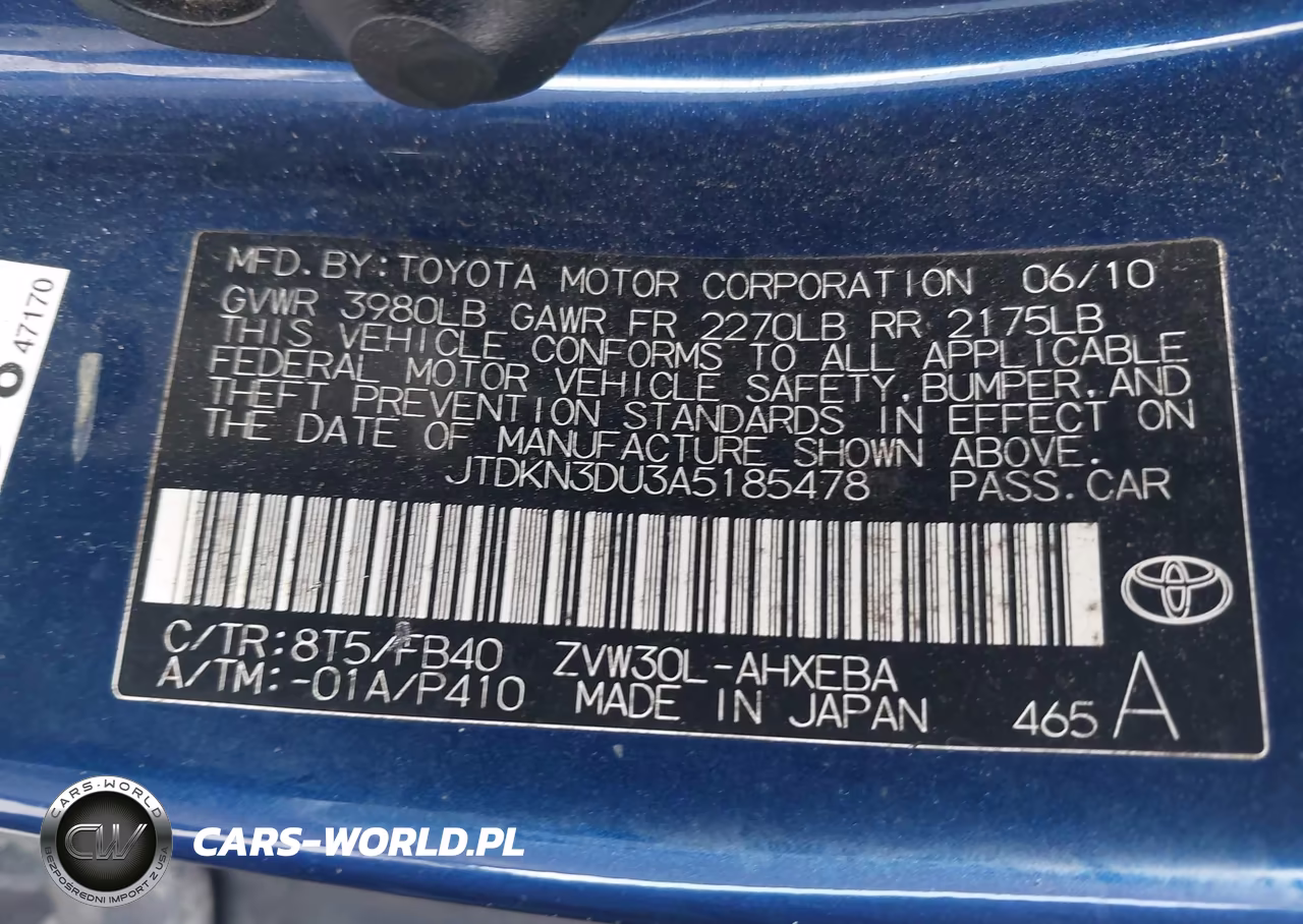 2010 Toyota Prius Iii VIN:JTDKN3DU3A5185478 - 9