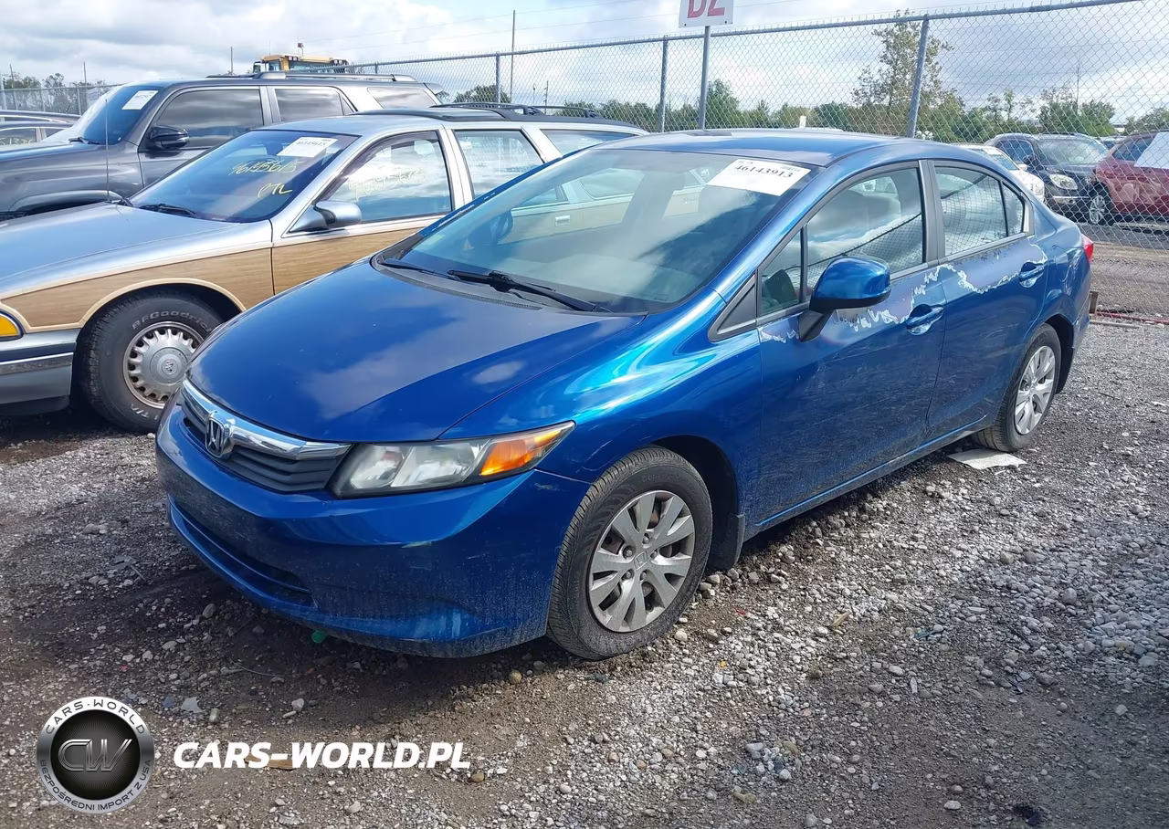 2012 Honda Civic Lx VIN:19XFB2F59CE002327 - 2