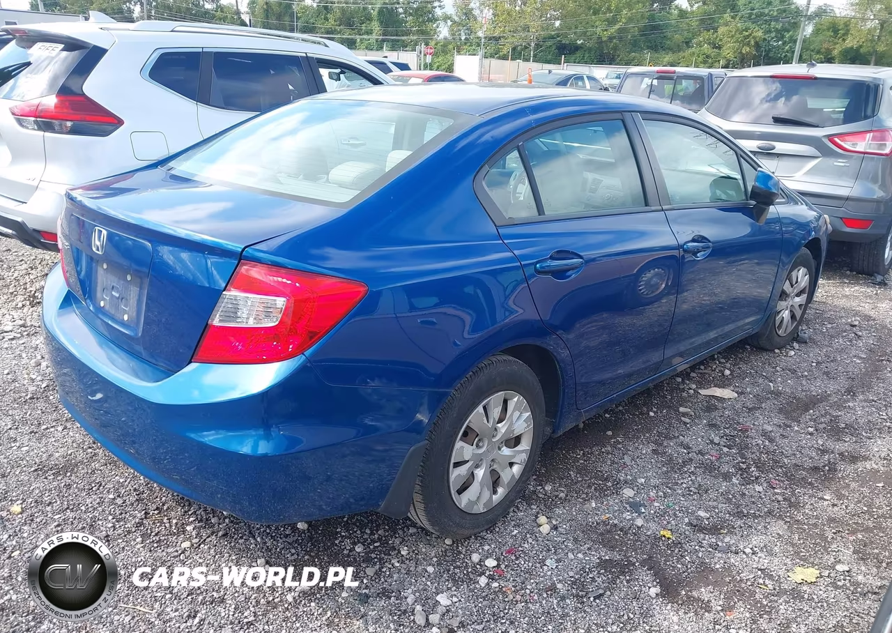 2012 Honda Civic Lx VIN:19XFB2F59CE002327 - 4