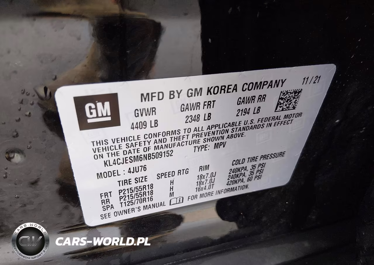 2022 Buick Encore Awd Preferred VIN:KL4CJESM6NB509152 - 9