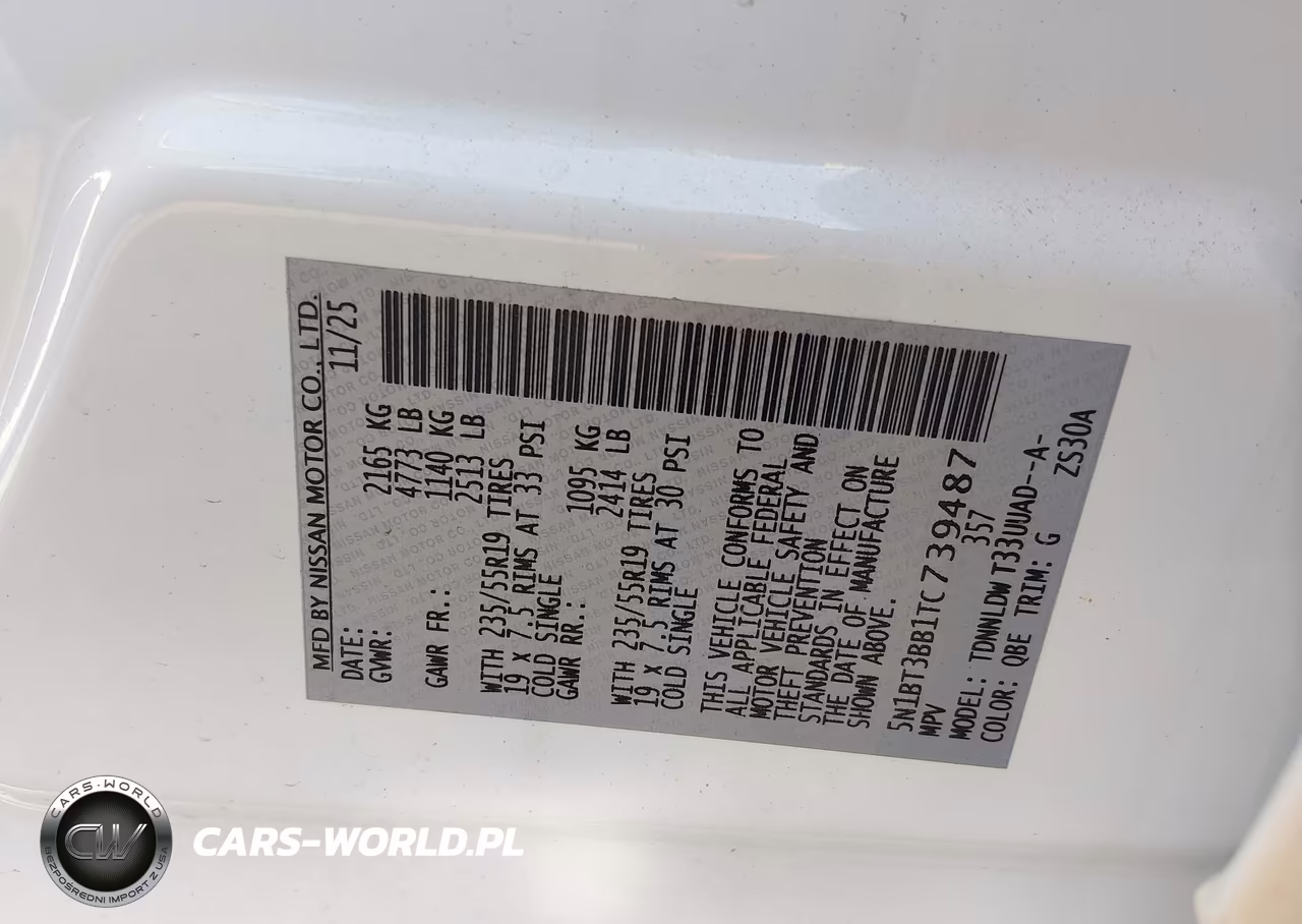 2026 Nissan Rogue Dark Armor VIN:5N1BT3BB1TC739487 - 9