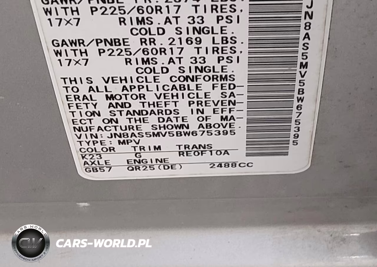 2011 Nissan Rogue S VIN:JN8AS5MV5BW675395 - 9