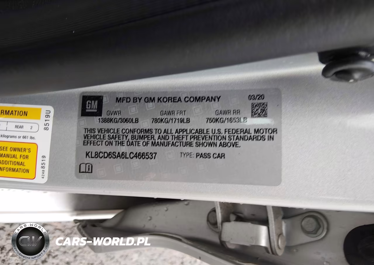 2020 Chevrolet Spark Fwd 1Lt Automatic VIN:KL8CD6SA6LC466537 - 9
