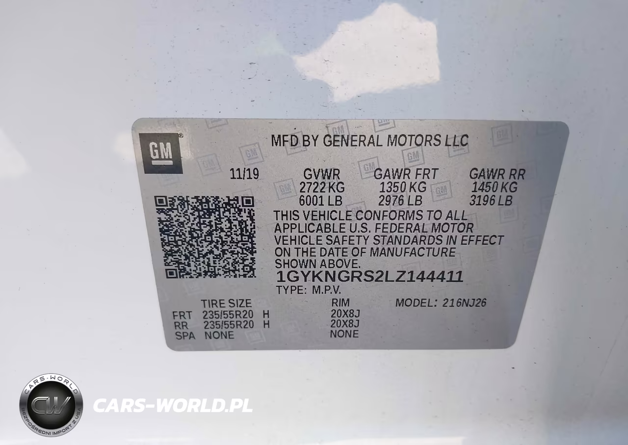 2020 Cadillac Xt5 Awd Sport VIN:1GYKNGRS2LZ144411 - 9