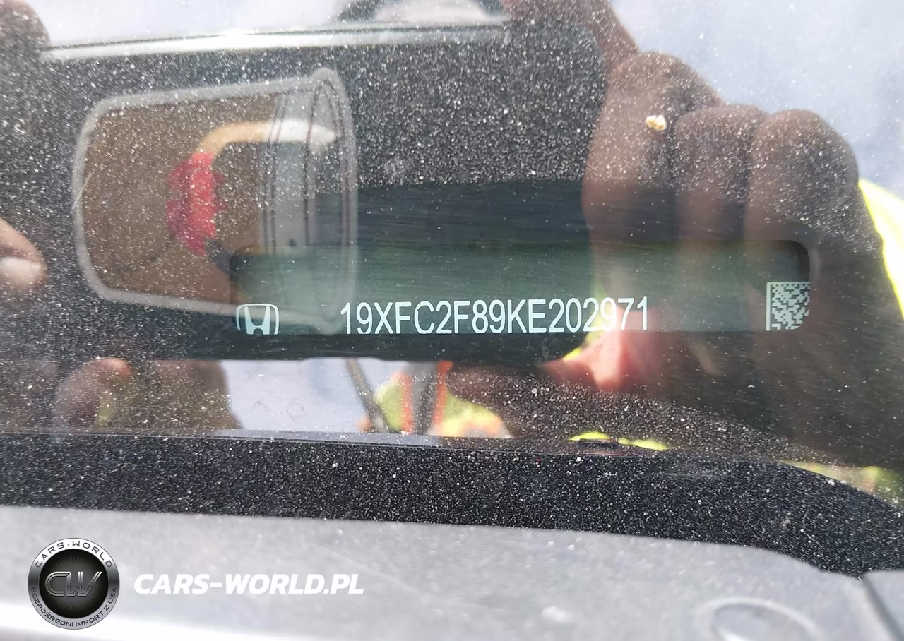 2019 Honda Civic Sport VIN:19XFC2F89KE202971 - 9