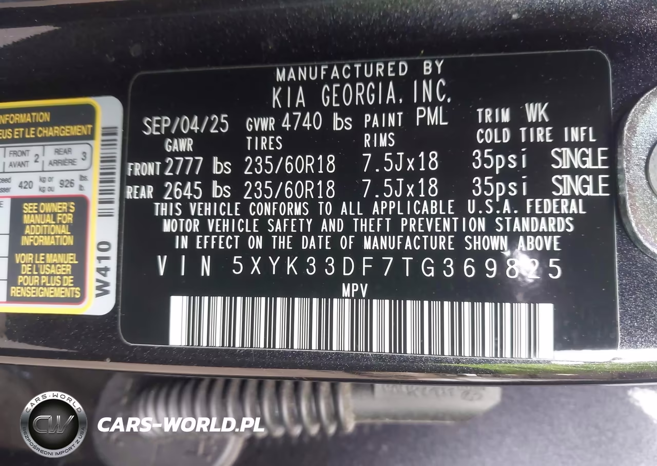 2026 Kia Sportage Ex VIN:5XYK33DF7TG369825 - 9