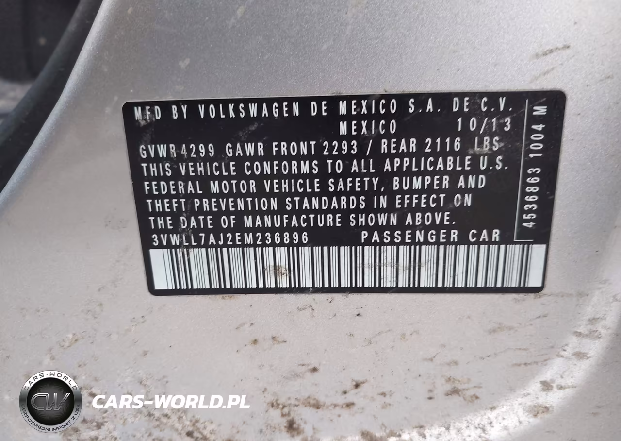 2014 Volkswagen Jetta 2.0L Tdi VIN:3VWLL7AJ2EM236896 - 9