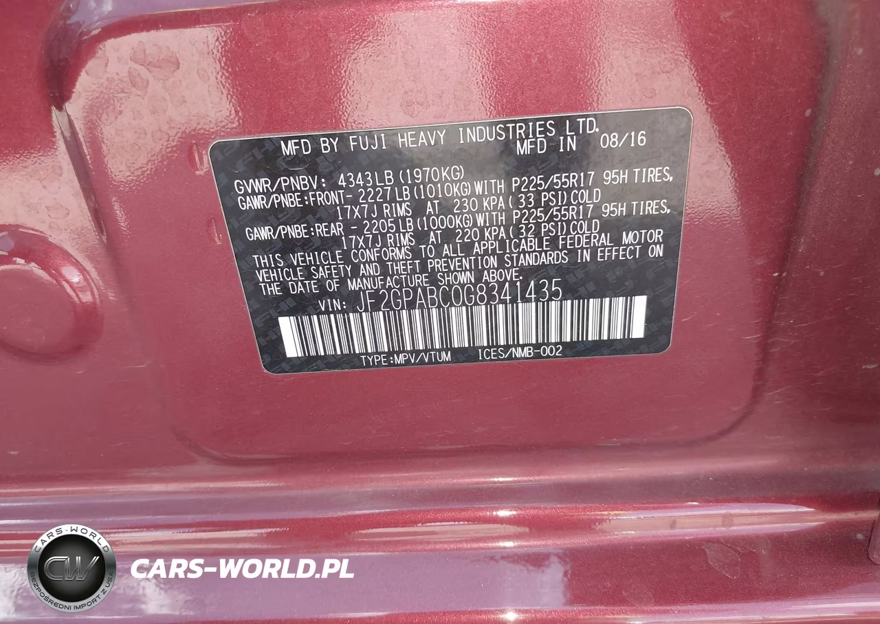 2016 Subaru Crosstrek 2.0I Premium VIN:JF2GPABC0G8341435 - 9
