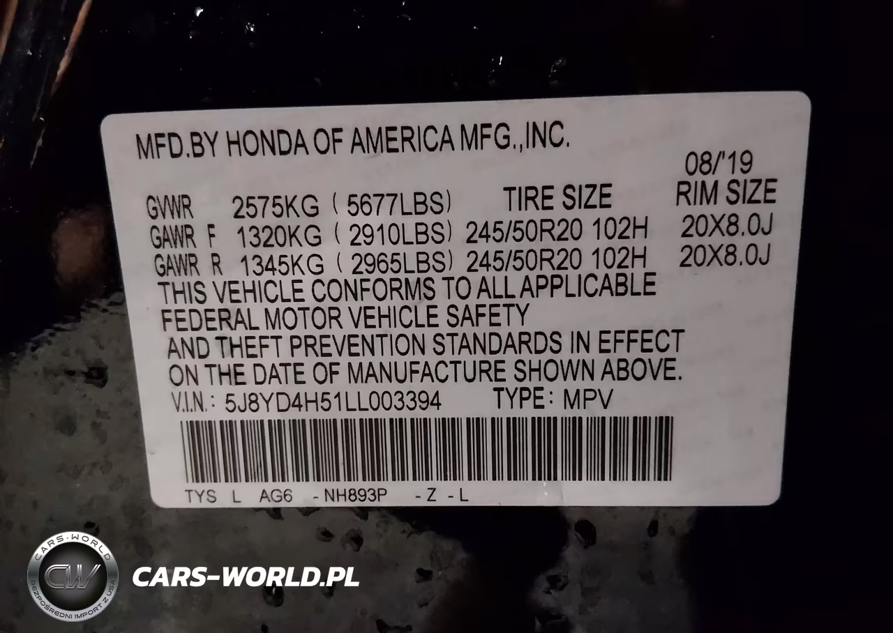 2020 Acura Mdx Technology Package VIN:5J8YD4H51LL003394 - 9