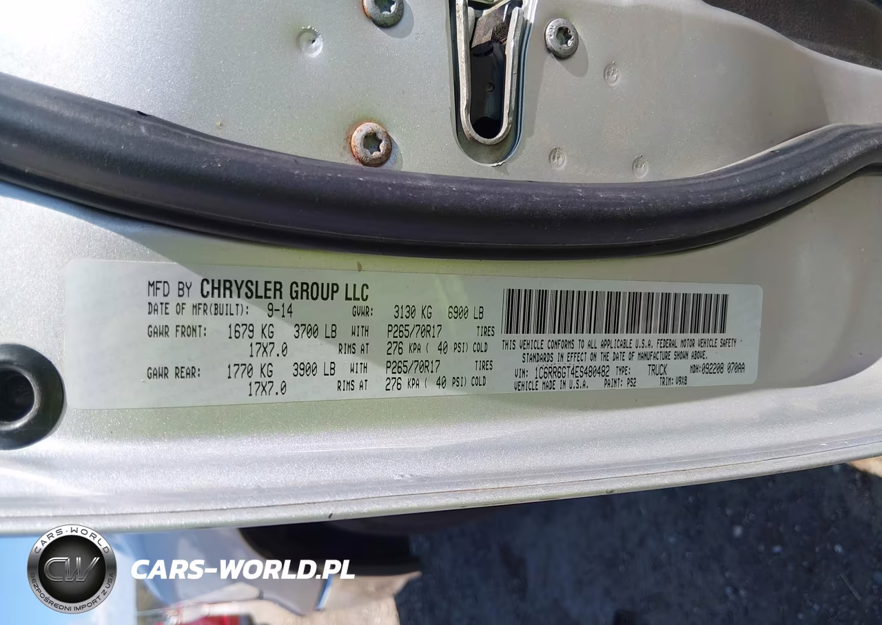 2014 Ram 1500 Slt VIN:1C6RR6GT4ES480482 - 9