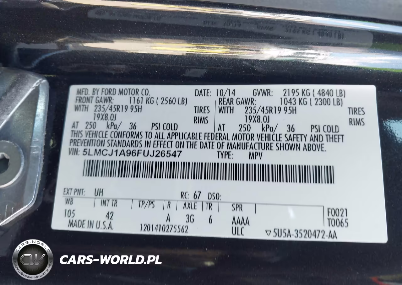 2015 Lincoln Mkc VIN:5LMCJ1A96FUJ26547 - 9